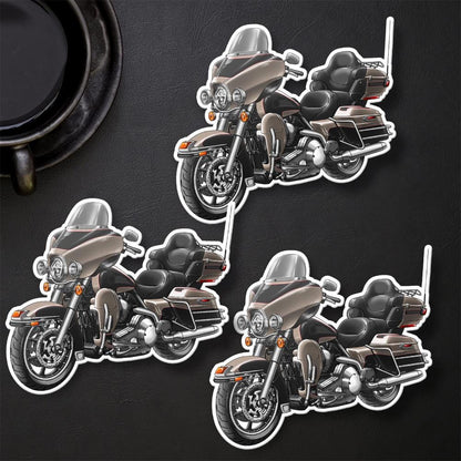 Harley Electra Glide Ultra Classic FLHTCU & FLHTCUI 2004-05 Inspired Stickers - Set of 3 Biker Motorcycle Decals
