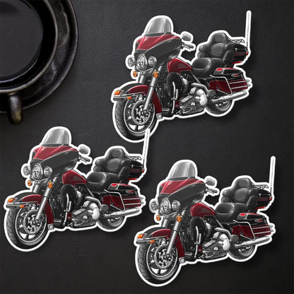 Harley Electra Glide Ultra Classic FLHTCU & FLHTCUI 2004-05 Inspired Stickers - Set of 3 Biker Motorcycle Decals