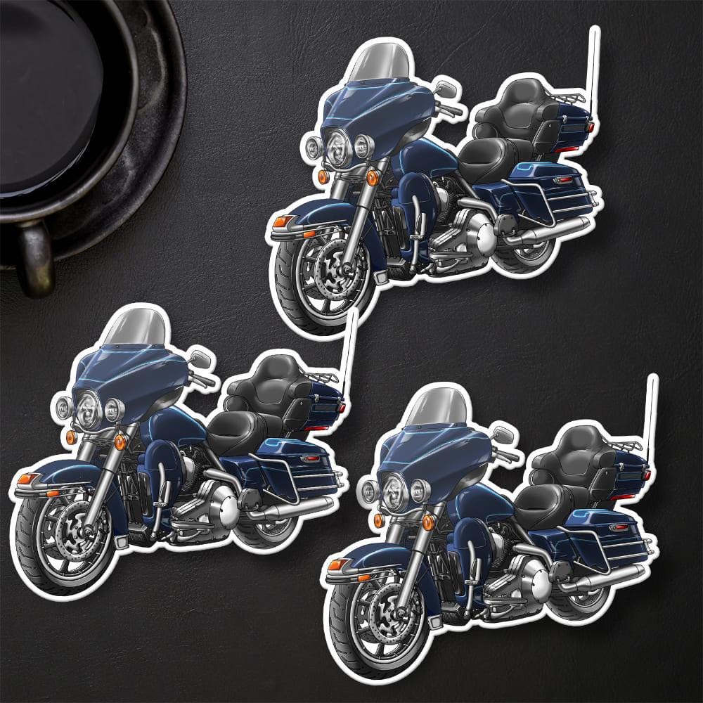 Harley Electra Glide Ultra Classic FLHTCU & FLHTCUI 2007-08 Inspired Stickers - Set of 3 Biker Motorcycle Decals