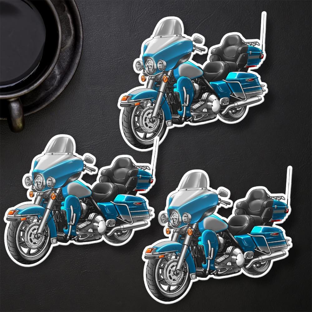 Harley Electra Glide Ultra Classic FLHTCU & FLHTCUI 1994-97 Inspired Stickers - Set of 3 Biker Motorcycle Decals