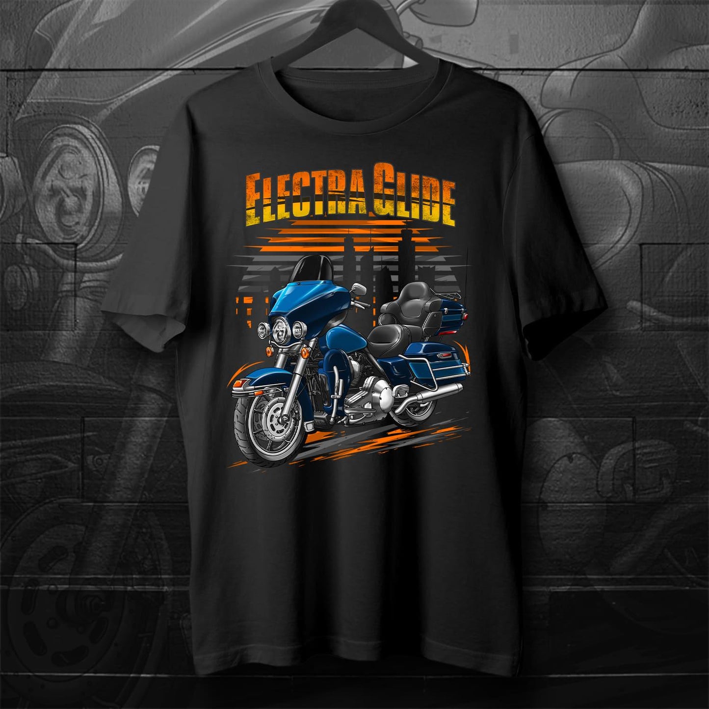 Harley Electra Glide Ultra Classic FLHTCU & FLHTCUI 1989-1995 Inspired T-Shirt - Motorcycle Tee Shirt for Biker