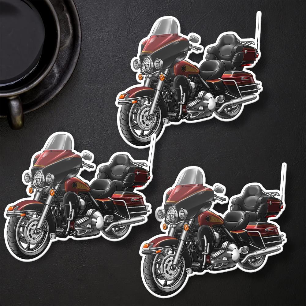 Harley Electra Glide Ultra Classic FLHTCU & FLHTCUI 1994-97 Inspired Stickers - Set of 3 Biker Motorcycle Decals