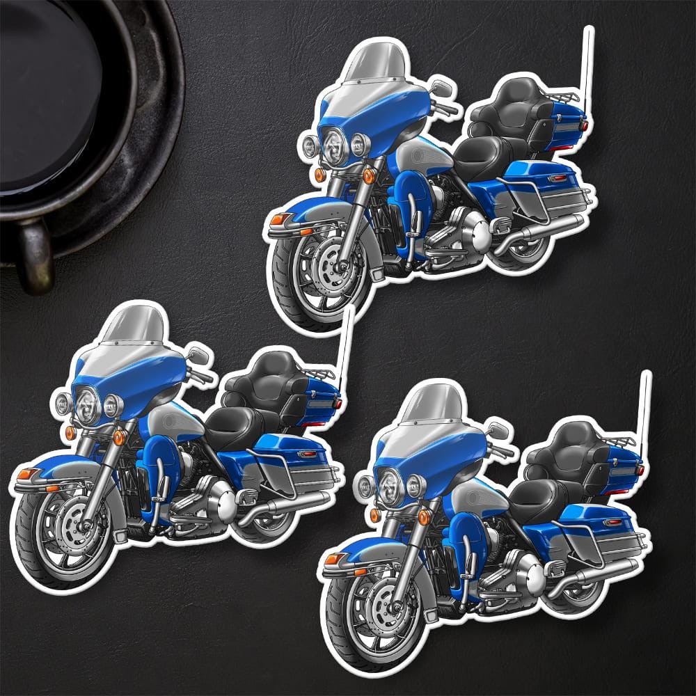 Harley Electra Glide Ultra Classic FLHTCU & FLHTCUI 1994-97 Inspired Stickers - Set of 3 Biker Motorcycle Decals