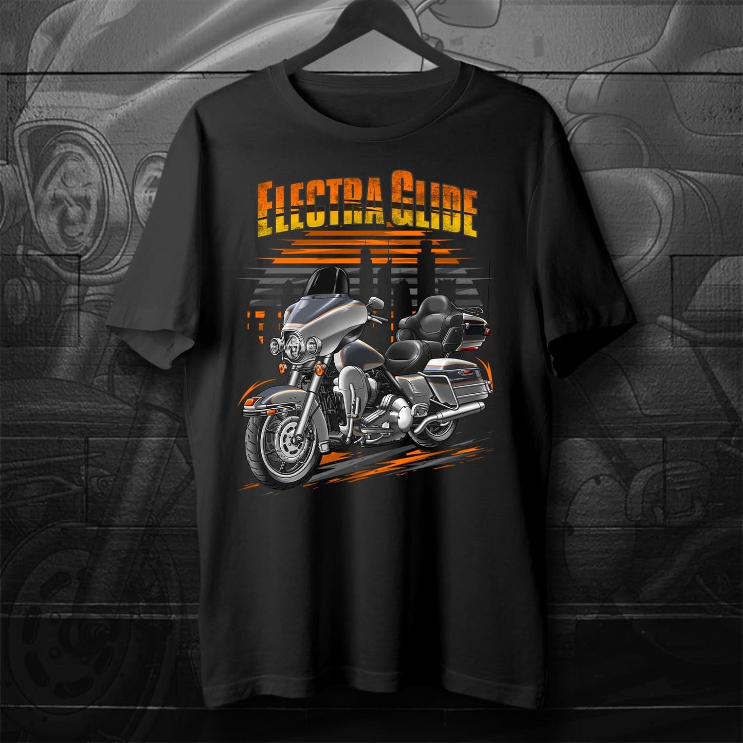 Harley Electra Glide Ultra Classic FLHTCU & FLHTCUI 1989-1995 Inspired T-Shirt - Motorcycle Tee Shirt for Biker