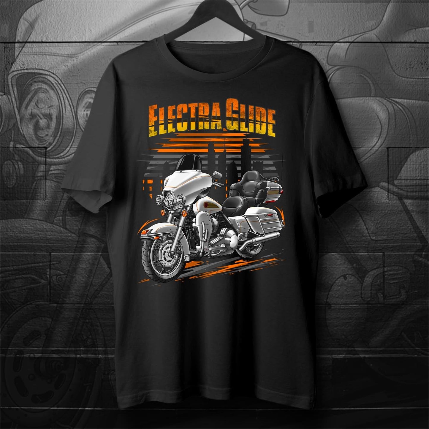 Harley Electra Glide Ultra Classic FLHTCU & FLHTCUI 1997-2000 Inspired T-Shirt - Motorcycle Tee Shirt for Biker