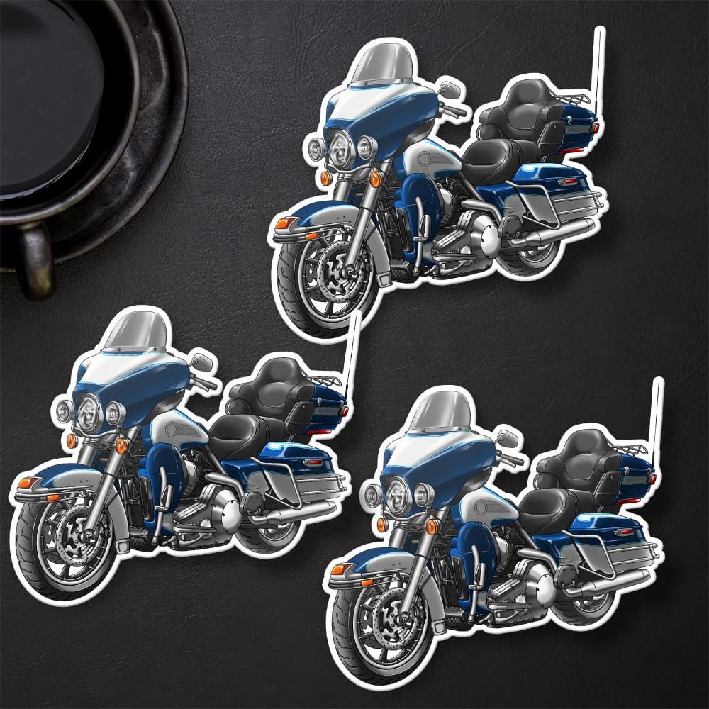 Harley Electra Glide Ultra Classic FLHTCU & FLHTCUI 1999-2001 Inspired Stickers - Set of 3 Biker Motorcycle Decals