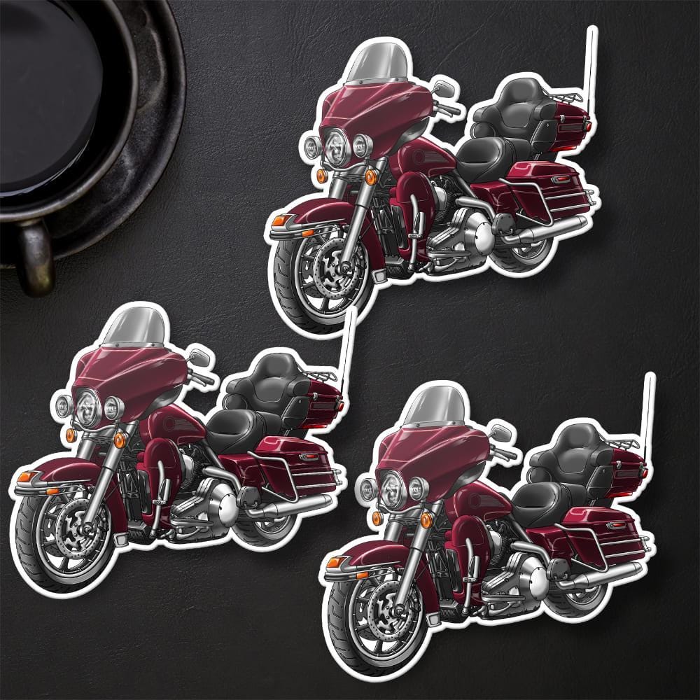 Harley Electra Glide Ultra Classic FLHTCU & FLHTCUI 1999-2001 Inspired Stickers - Set of 3 Biker Motorcycle Decals