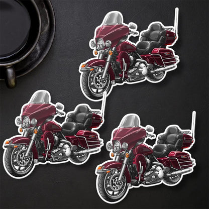 Harley Electra Glide Ultra Classic FLHTCU & FLHTCUI 1999-2001 Inspired Stickers - Set of 3 Biker Motorcycle Decals