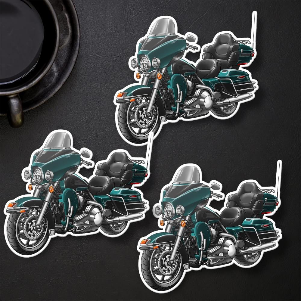 Harley Electra Glide Ultra Classic FLHTCU & FLHTCUI 1999-2001 Inspired Stickers - Set of 3 Biker Motorcycle Decals