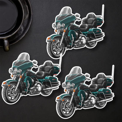 Harley Electra Glide Ultra Classic FLHTCU & FLHTCUI 1999-2001 Inspired Stickers - Set of 3 Biker Motorcycle Decals