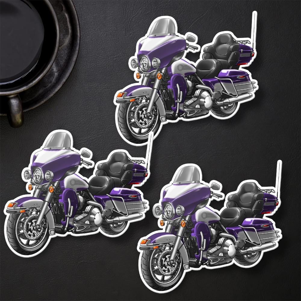 Harley Electra Glide Ultra Classic FLHTCU & FLHTCUI 1999-2001 Inspired Stickers - Set of 3 Biker Motorcycle Decals