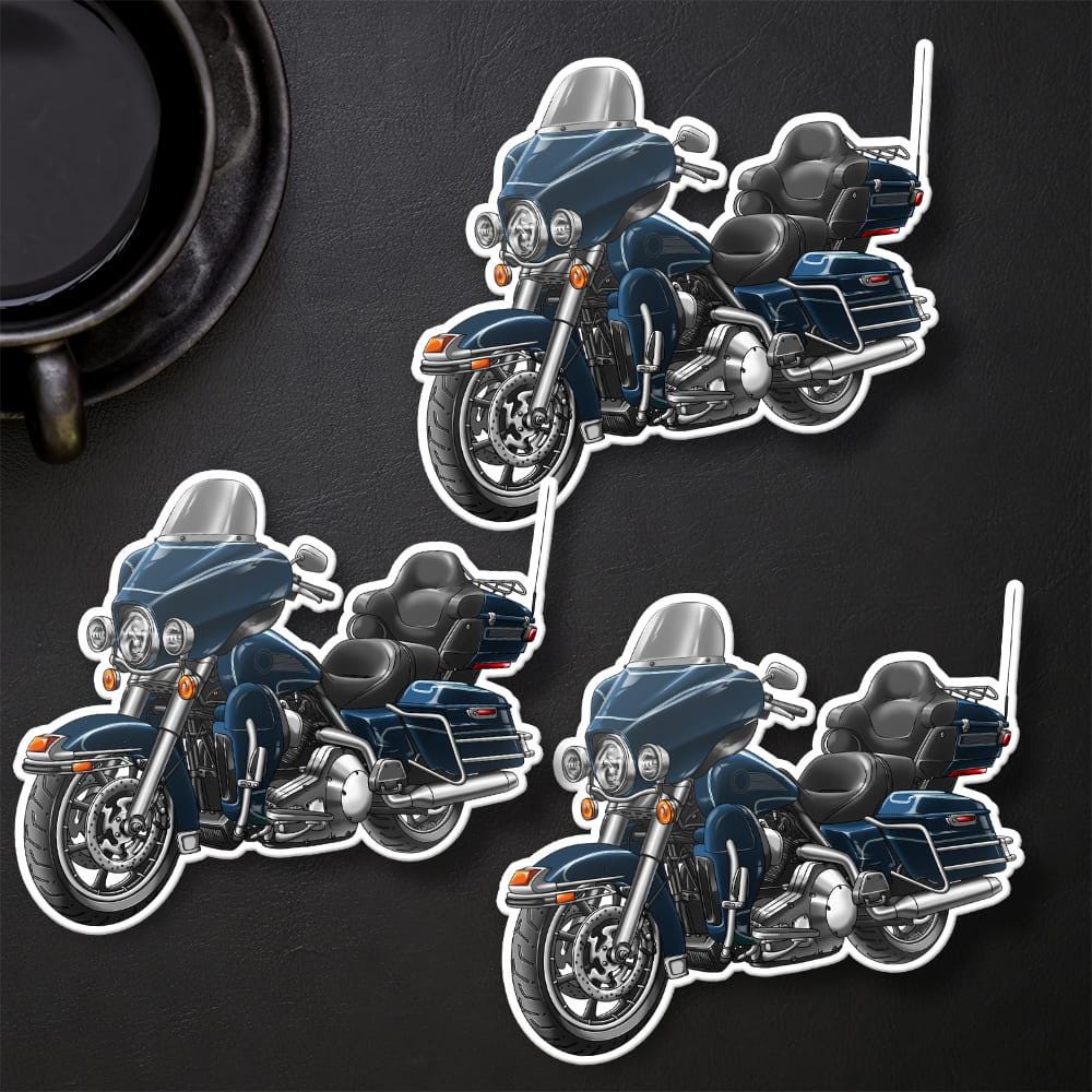 Harley Electra Glide Ultra Classic FLHTCU & FLHTCUI 1999-2001 Inspired Stickers - Set of 3 Biker Motorcycle Decals