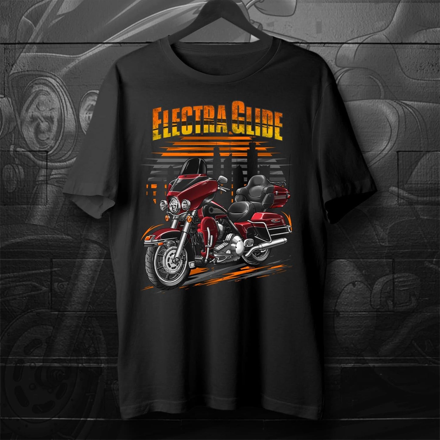 Harley Electra Glide Ultra Classic FLHTCU & FLHTCUI 1997-2000 Inspired T-Shirt - Motorcycle Tee Shirt for Biker