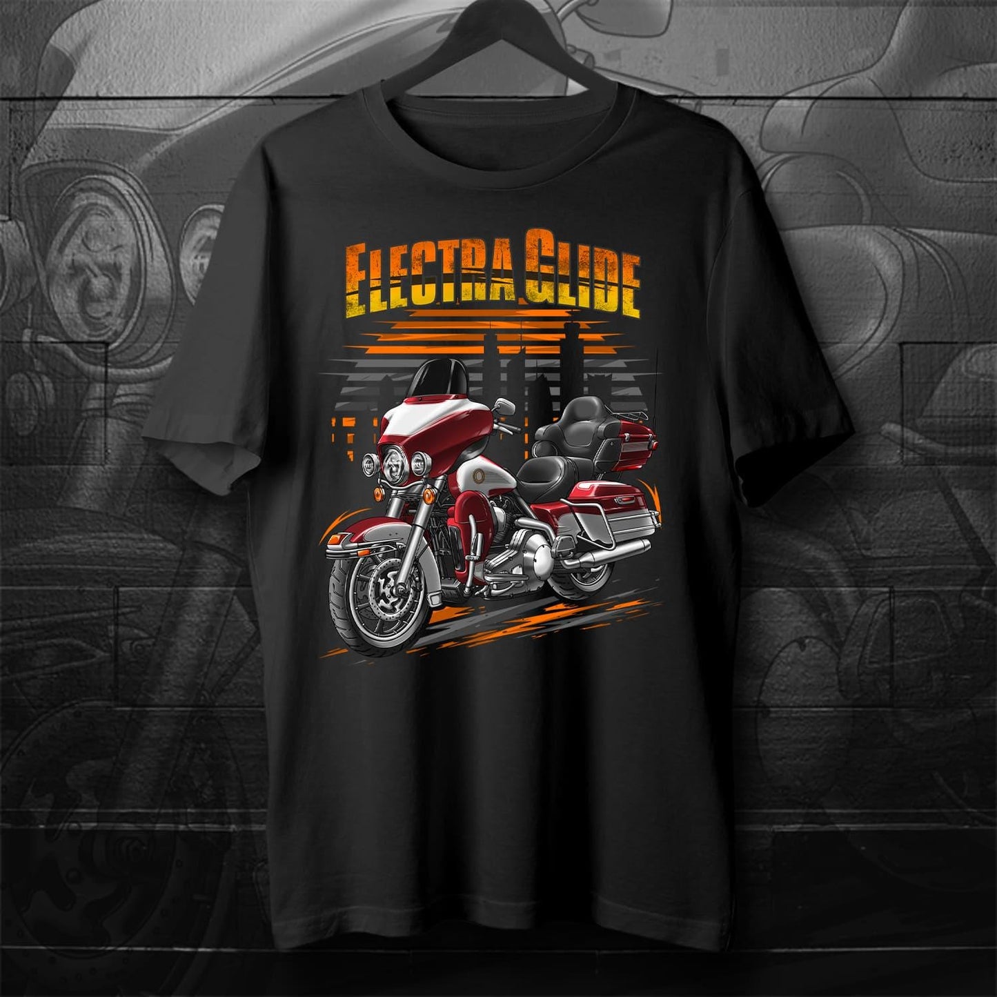 Harley Electra Glide Ultra Classic FLHTCU & FLHTCUI 1997-2000 Inspired T-Shirt - Motorcycle Tee Shirt for Biker
