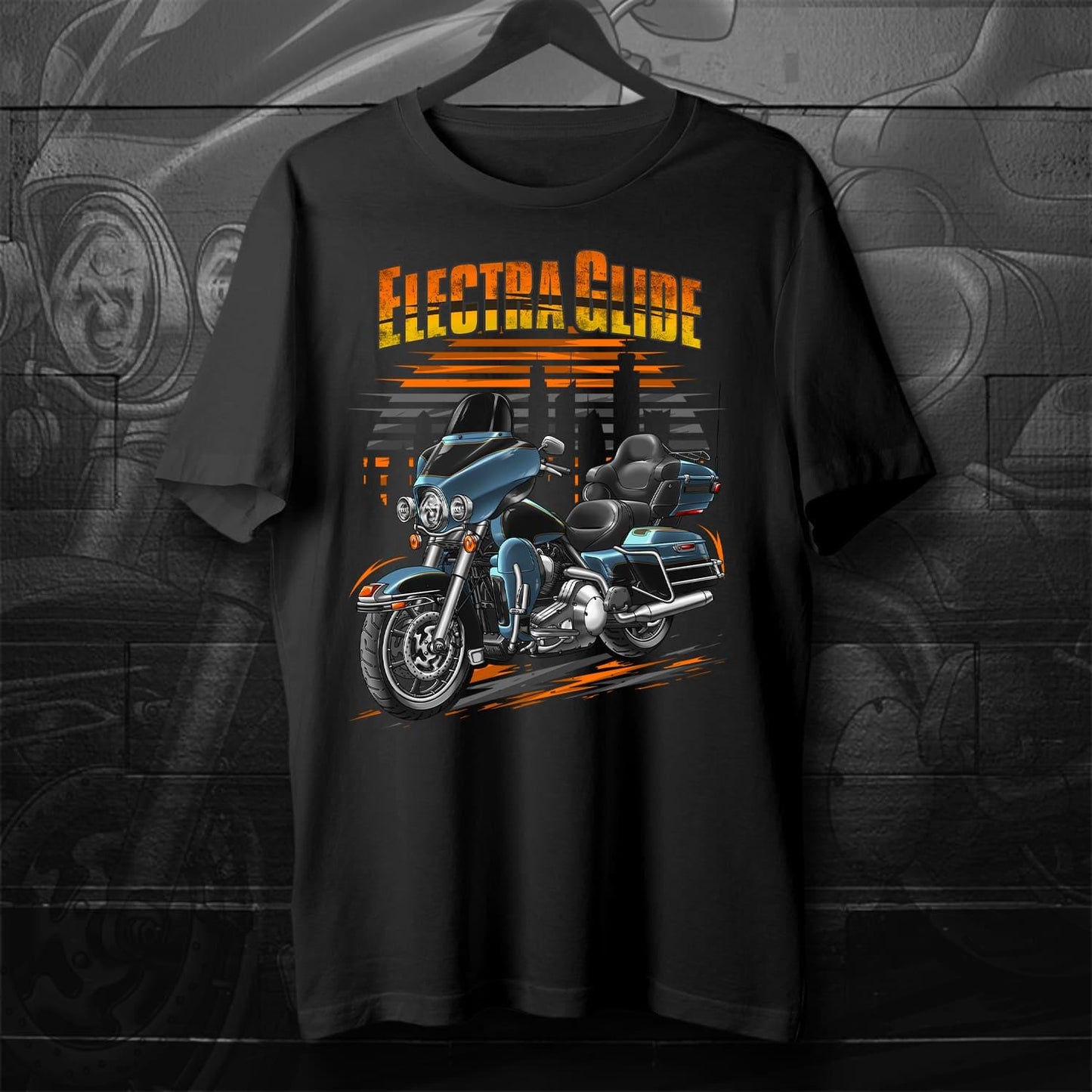 Harley Electra Glide Ultra Classic FLHTCU & FLHTCUI 2007-08 Inspired T-Shirt - Biker Motorcycle Tee Shirt