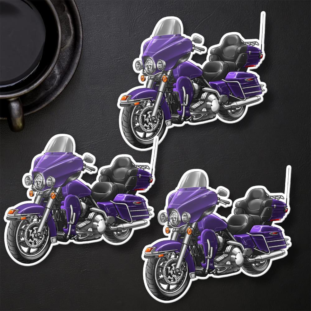 Harley Electra Glide Ultra Classic FLHTCU & FLHTCUI 2008-09 Inspired Stickers - Set of 3 Biker Motorcycle Decals