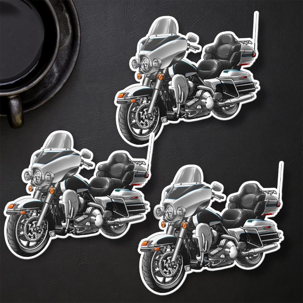 Harley Electra Glide Ultra Classic FLHTCU & FLHTCUI 2008-09 Inspired Stickers - Set of 3 Biker Motorcycle Decals