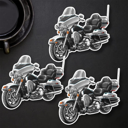 Harley Electra Glide Ultra Classic FLHTCU & FLHTCUI 2008-09 Inspired Stickers - Set of 3 Biker Motorcycle Decals