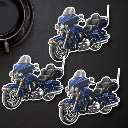 Harley Electra Glide Ultra Classic FLHTCU & FLHTCUI 2008-09 Inspired Stickers - Set of 3 Biker Motorcycle Decals