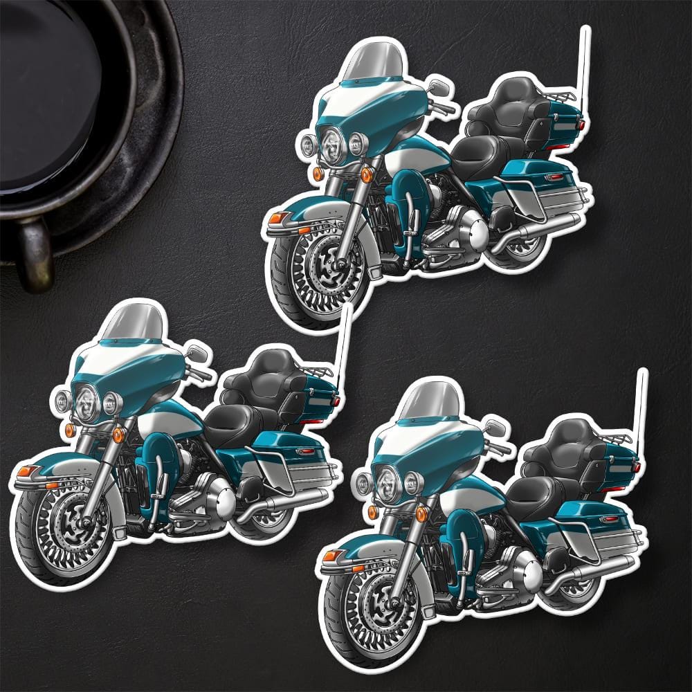 Harley Electra Glide Ultra Classic FLHTCU & FLHTCUI 2008-09 Inspired Stickers - Set of 3 Biker Motorcycle Decals
