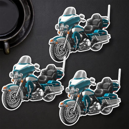 Harley Electra Glide Ultra Classic FLHTCU & FLHTCUI 2008-09 Inspired Stickers - Set of 3 Biker Motorcycle Decals