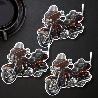 Harley Electra Glide Ultra Classic FLHTCU & FLHTCUI 2009-10 Inspired Stickers - Set of 3 Biker Motorcycle Decals