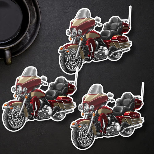 Harley Electra Glide Ultra Classic FLHTCU & FLHTCUI 2009-10 Inspired Stickers - Set of 3 Biker Motorcycle Decals