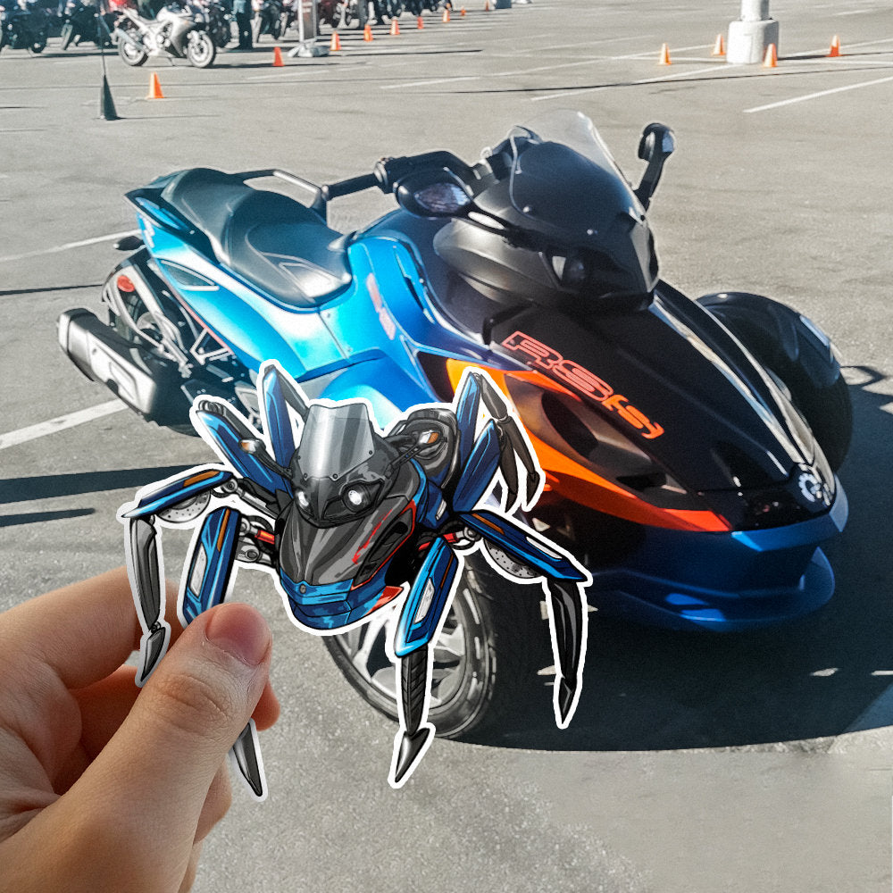 Can-Am Spyder RS 2014-16 Stickers - Set of 3 Motorcycle Decals for Riders