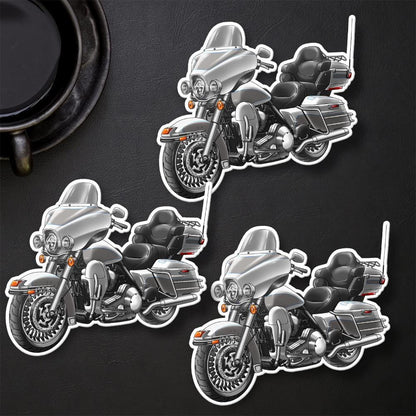 Harley Electra Glide Ultra Classic FLHTCU & FLHTCUI 2009-10 Inspired Stickers - Set of 3 Biker Motorcycle Decals