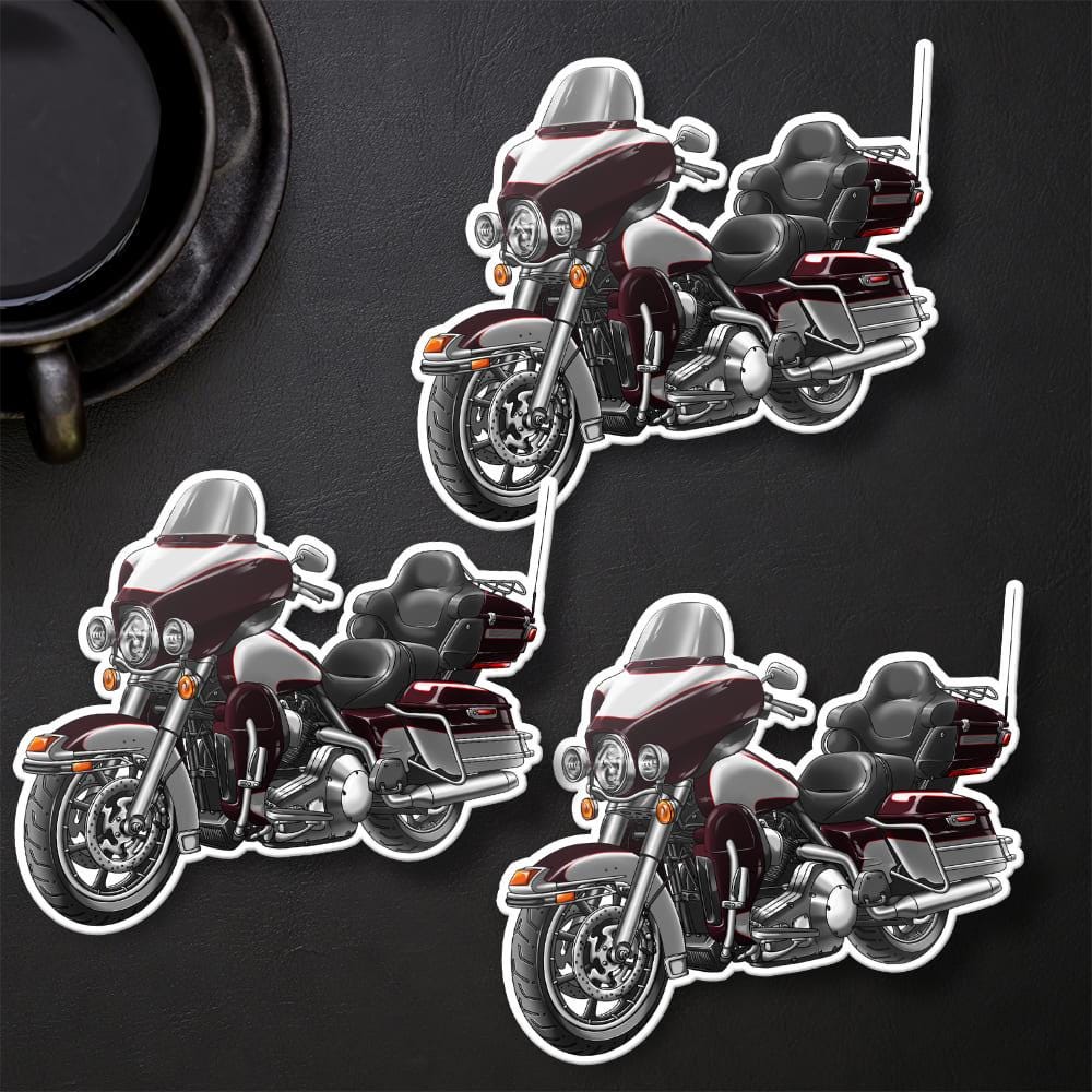 Harley Electra Glide Ultra Classic FLHTCU & FLHTCUI 2007 Inspired Stickers - Set of 3 Biker Motorcycle Decals