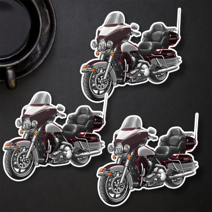 Harley Electra Glide Ultra Classic FLHTCU & FLHTCUI 2007 Inspired Stickers - Set of 3 Biker Motorcycle Decals
