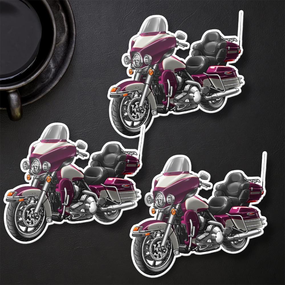 Harley Electra Glide Ultra Classic FLHTCU & FLHTCUI 2007 Inspired Stickers - Set of 3 Biker Motorcycle Decals