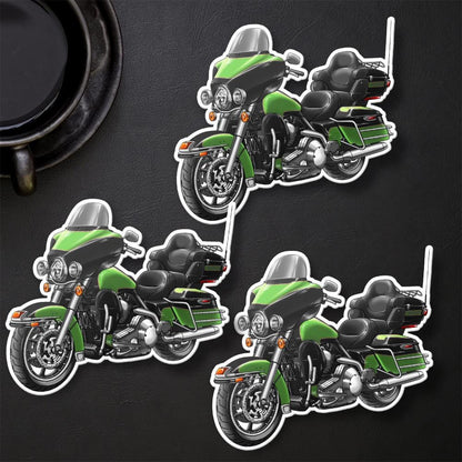 Harley Electra Glide Ultra Classic FLHTCU & FLHTCUI 2007 Inspired Stickers - Set of 3 Biker Motorcycle Decals