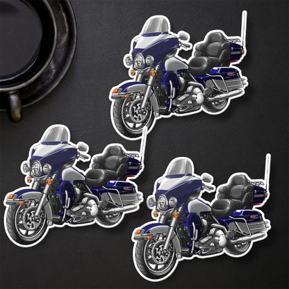 Harley Electra Glide Ultra Classic FLHTCU & FLHTCUI 2007 Inspired Stickers - Set of 3 Biker Motorcycle Decals