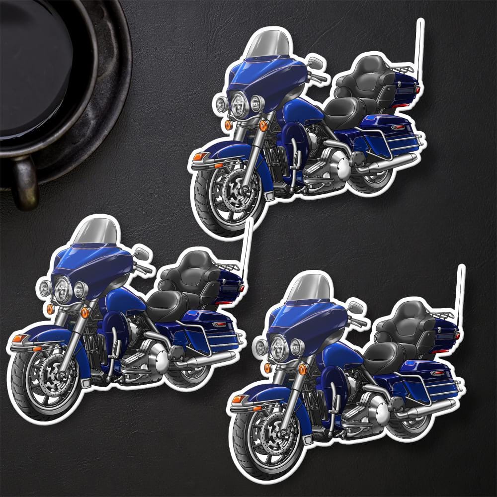 Harley Electra Glide Ultra Classic FLHTCU & FLHTCUI 2007 Inspired Stickers - Set of 3 Biker Motorcycle Decals