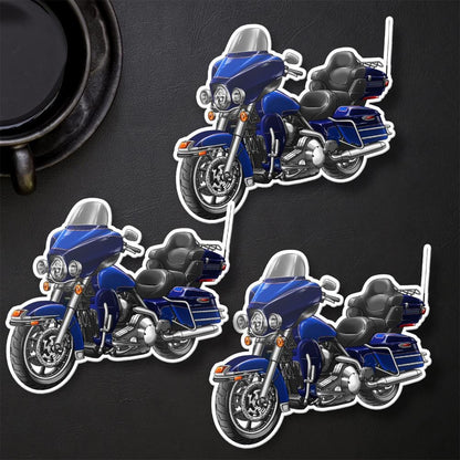 Harley Electra Glide Ultra Classic FLHTCU & FLHTCUI 2007 Inspired Stickers - Set of 3 Biker Motorcycle Decals