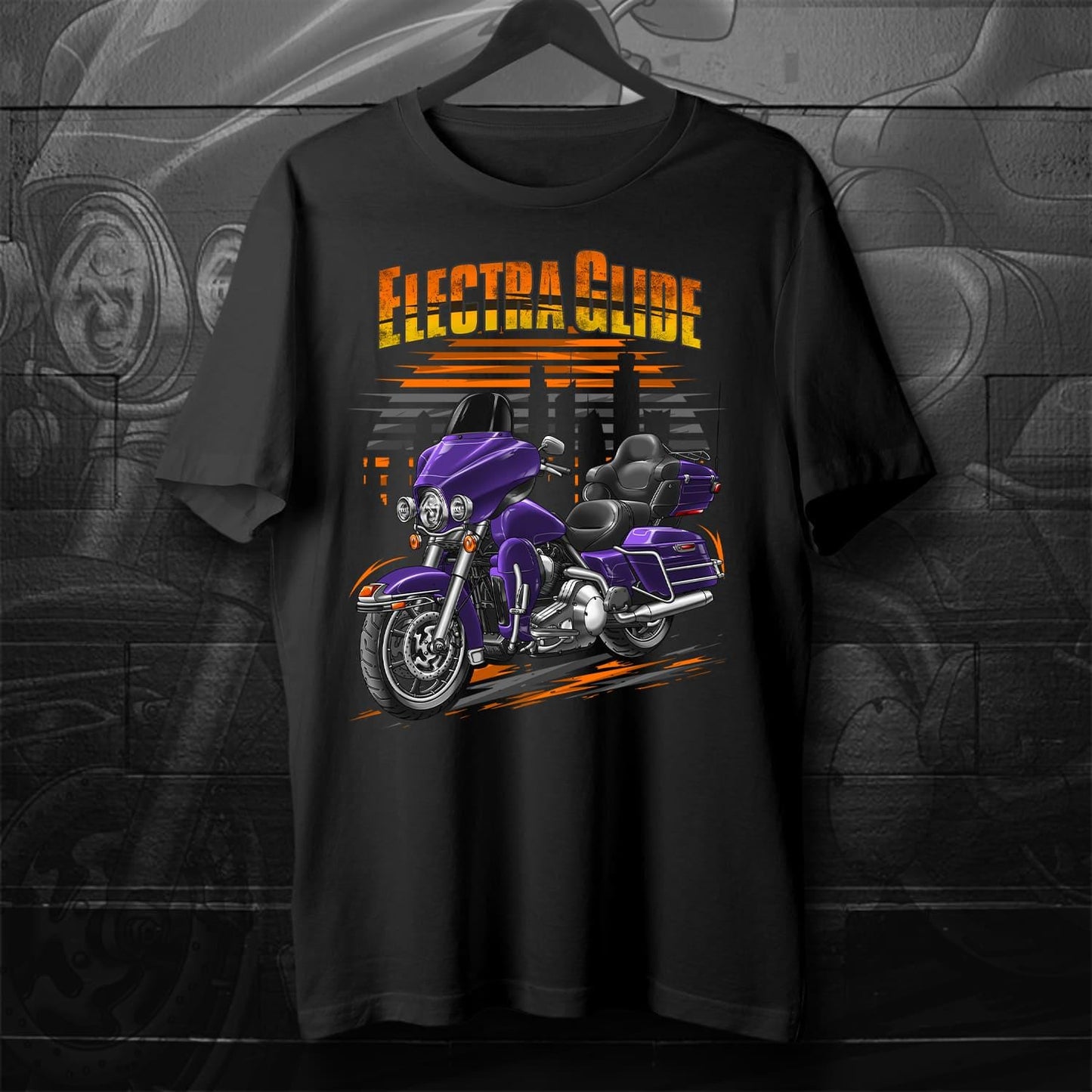 Harley Electra Glide Ultra Classic FLHTCU & FLHTCUI 2008-09 Inspired T-Shirt - Biker Motorcycle Tee Shirt