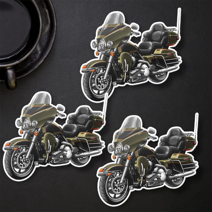Harley Electra Glide Ultra Classic FLHTCU & FLHTCUI 2007 Inspired Stickers - Set of 3 Biker Motorcycle Decals