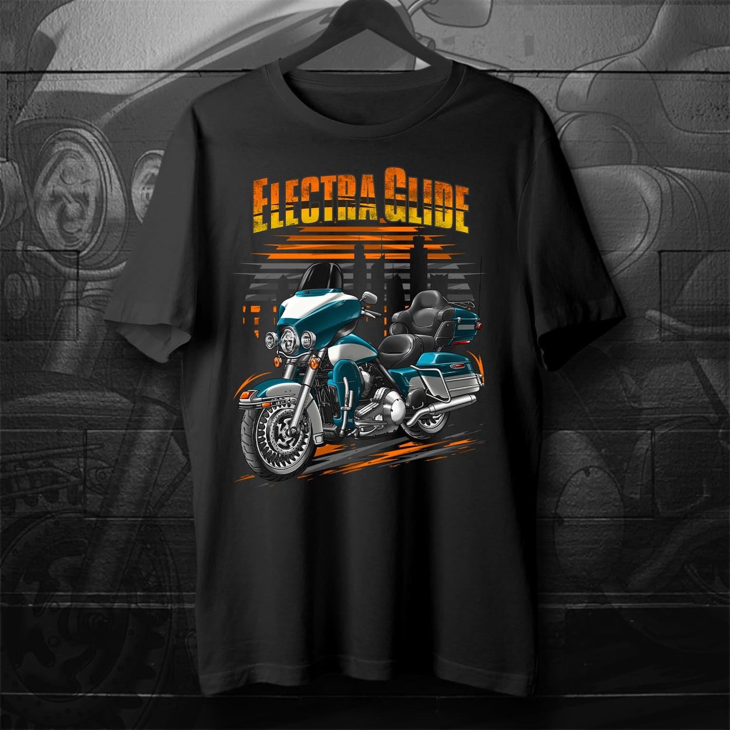 Harley Electra Glide Ultra Classic FLHTCU & FLHTCUI 2008-09 Inspired T-Shirt - Biker Motorcycle Tee Shirt