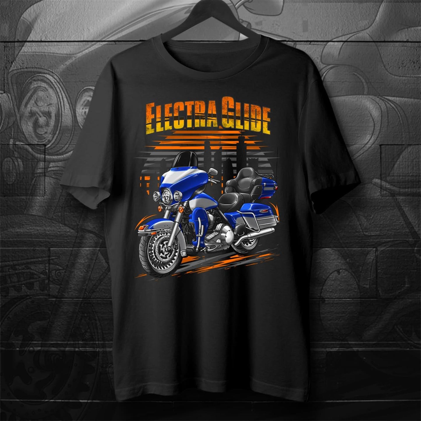 Harley Electra Glide Ultra Classic FLHTCU & FLHTCUI 2008-09 Inspired T-Shirt - Biker Motorcycle Tee Shirt