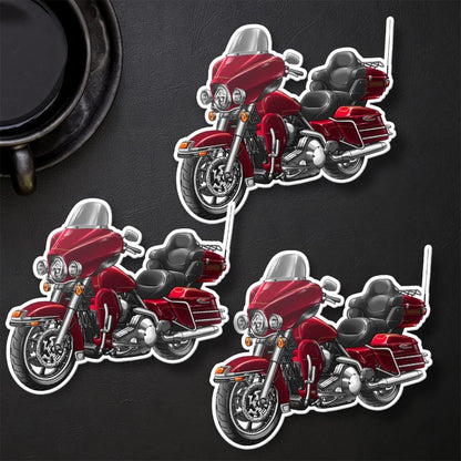 Harley Electra Glide Ultra Classic FLHTCU & FLHTCUI 2002-04 Inspired Stickers - Set of 3 Biker Motorcycle Decals