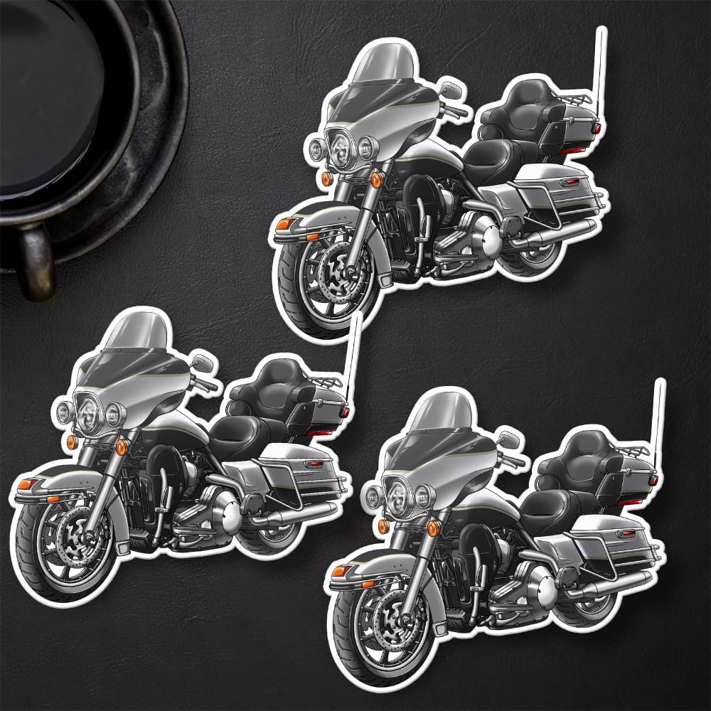 Harley Electra Glide Ultra Classic FLHTCU & FLHTCUI 2002-04 Inspired Stickers - Set of 3 Biker Motorcycle Decals
