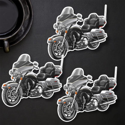 Harley Electra Glide Ultra Classic FLHTCU & FLHTCUI 2002-04 Inspired Stickers - Set of 3 Biker Motorcycle Decals