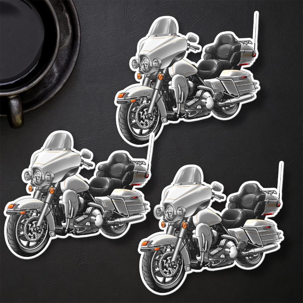 Harley Electra Glide Ultra Classic FLHTCU & FLHTCUI 2002-04 Inspired Stickers - Set of 3 Biker Motorcycle Decals