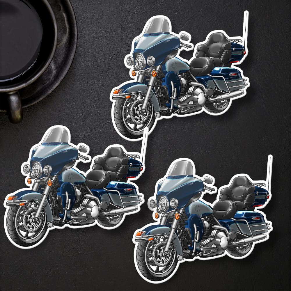 Harley Electra Glide Ultra Classic FLHTCU & FLHTCUI 2002-04 Inspired Stickers - Set of 3 Biker Motorcycle Decals