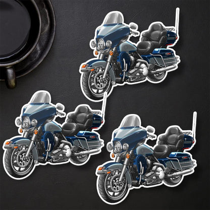 Harley Electra Glide Ultra Classic FLHTCU & FLHTCUI 2002-04 Inspired Stickers - Set of 3 Biker Motorcycle Decals