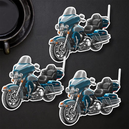 Harley Electra Glide Ultra Classic FLHTCU & FLHTCUI 2002-04 Inspired Stickers - Set of 3 Biker Motorcycle Decals