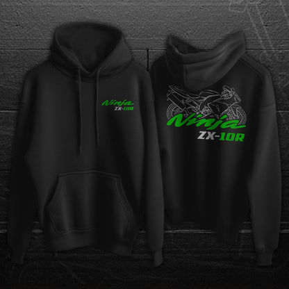 Kawasaki Ninja ZX-10R Inspired Hoodie - Motorcycle Sweatshirt for Riders