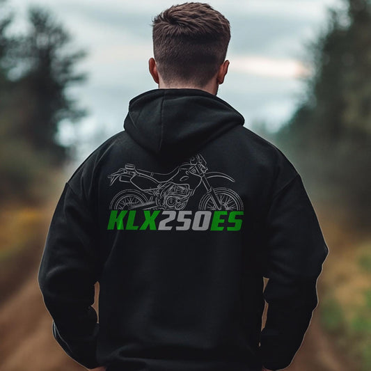 Kawasaki KLX250ES Inspired Hoodie - Motorcycle Sweatshirt for Riders