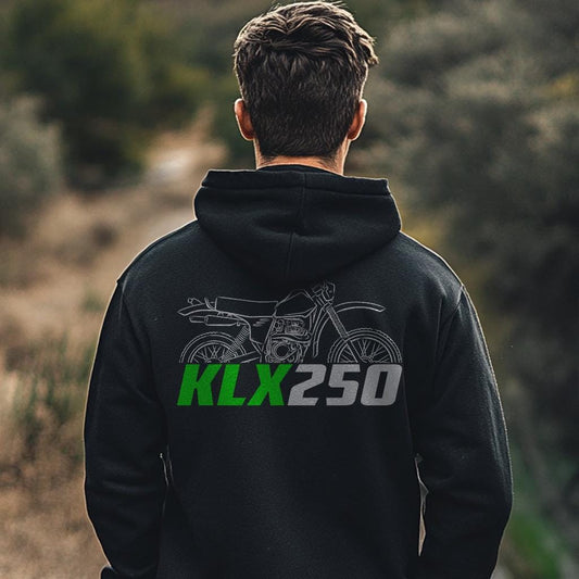 Kawasaki KLX250 Inspired Hoodie - Motorcycle Sweatshirt for Riders